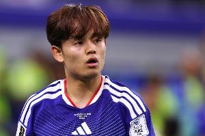 久保建英表示：这次世界杯之旅留下遗憾，期待4年后能率队走到最后